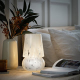 Habitat Rahnn Confetti glass table lamp white, UK version