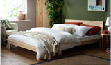 Habitat Akio Kingsize Wooden Platform Bed Frame Natural, UK version
