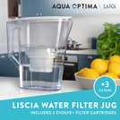 Aqua Optima Liscia water filter jug white 2.5L - British product