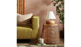 Habitat Pebble Mango Wood Table Lamp Natural and White