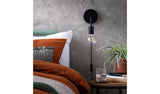 Argos Home Rayner Black Plug-in Wall Light