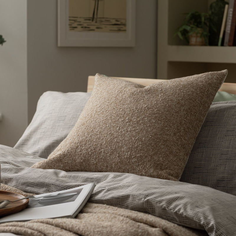 Habitat boucle cushion in neutral, 50x50cm, UK version