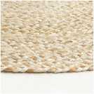 Habitat Braided Round Natural Jute Flatweave Rug 100cm, UK version