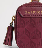 Anya Hindmarch jacquard logo earphones case 6x6x3.5cm - British product
