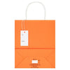 Superdrug orange coloured decorative gift bag (British brand)
