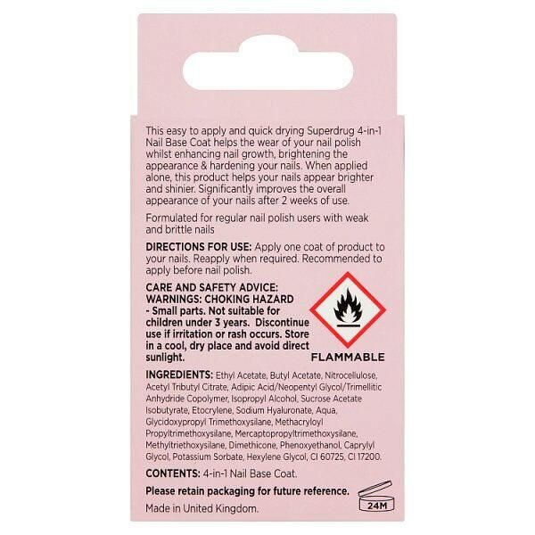 Superdrug 4 in 1 Nail Base Coat GOODS Superdrug