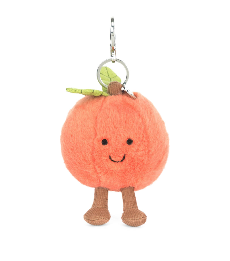Jellycat Amuseables Peach Bag Charm, UK version