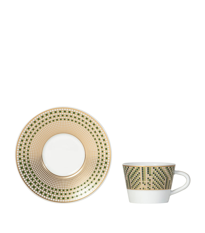 Bernardaud Augusta espresso cup and saucer - British product