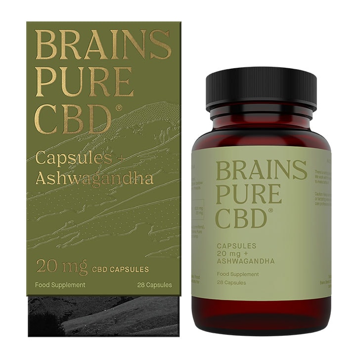 Brains Pure CBD + Ashwagandha 28 Capsules - McGrocer