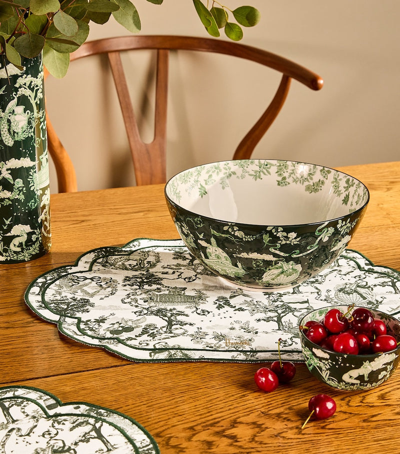 Harrods Cotton-Linen Toile Placemats (Set of 4)