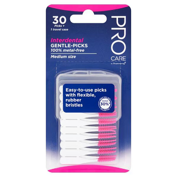 Pro Care Interdental Brush Medium 30 Pack, imported from the UK