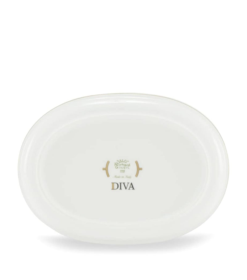 GINORI 1735 porcelain pickle dish verde 21.5cm, UK version