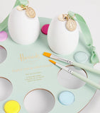 Harrods Easter wooden egg painting kit with paints and brushes, UK version