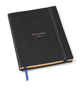Aspinal Of London Grained Leather Bound A5 Notebook