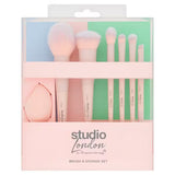 Studio London Brush Set With Sponge Makeup Tools