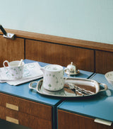 Fluted Porcelain Teapot with 750ml Capacity