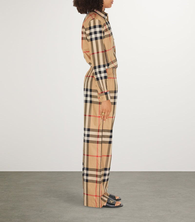 Burberry cotton check trousers - British product