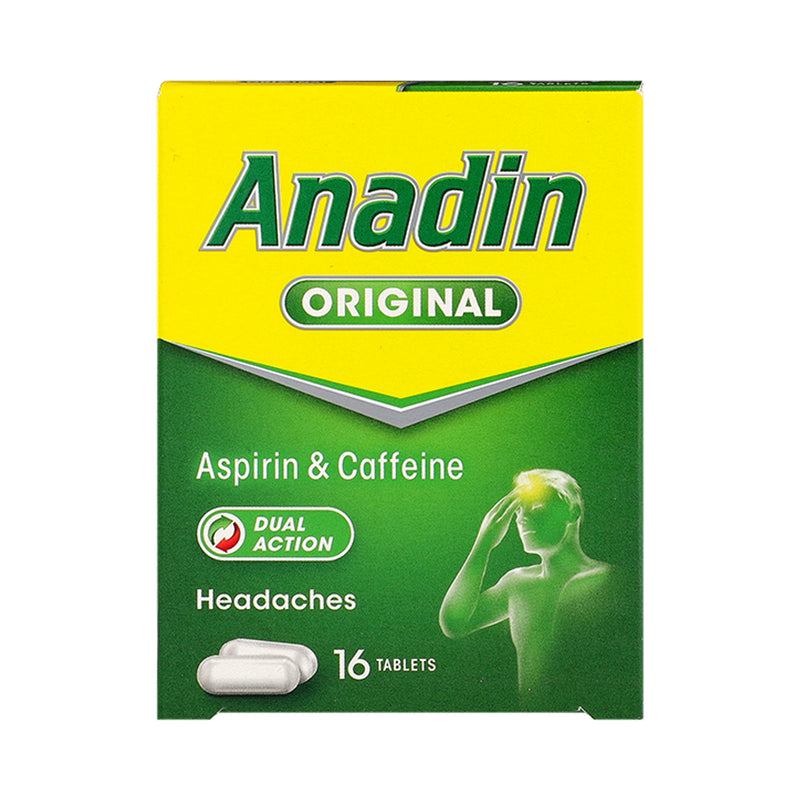 Anadin Original 16 tablets for pain relief - British product