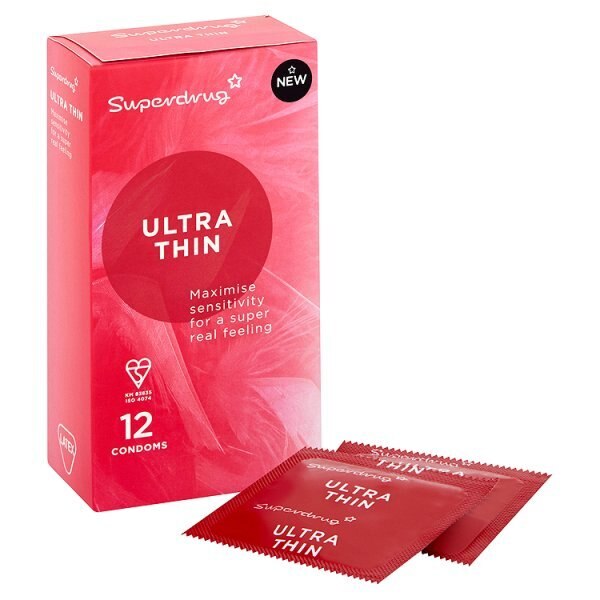 Superdrug Ultra Thin Condoms 12s GOODS Superdrug