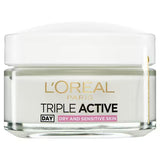 L'Oréal Paris Triple Active Dry Sensitive Moisturiser 50ml