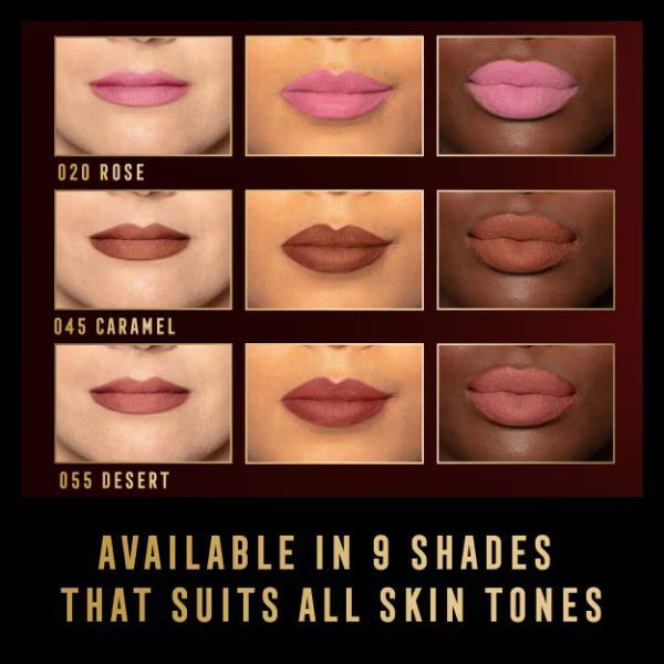 Max Factor Matte Bullet Lipstick Blush 25, imported from the UK