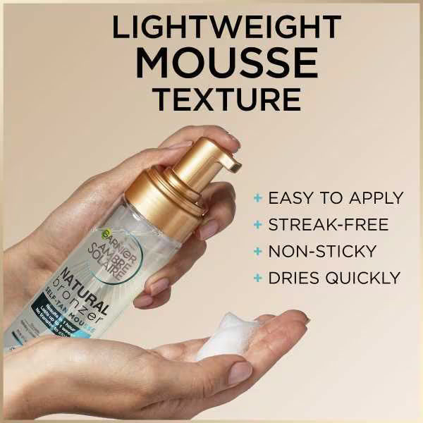 Garnier Ambre Solaire Natural Clear Self Tan Mousse 200ml, UK version