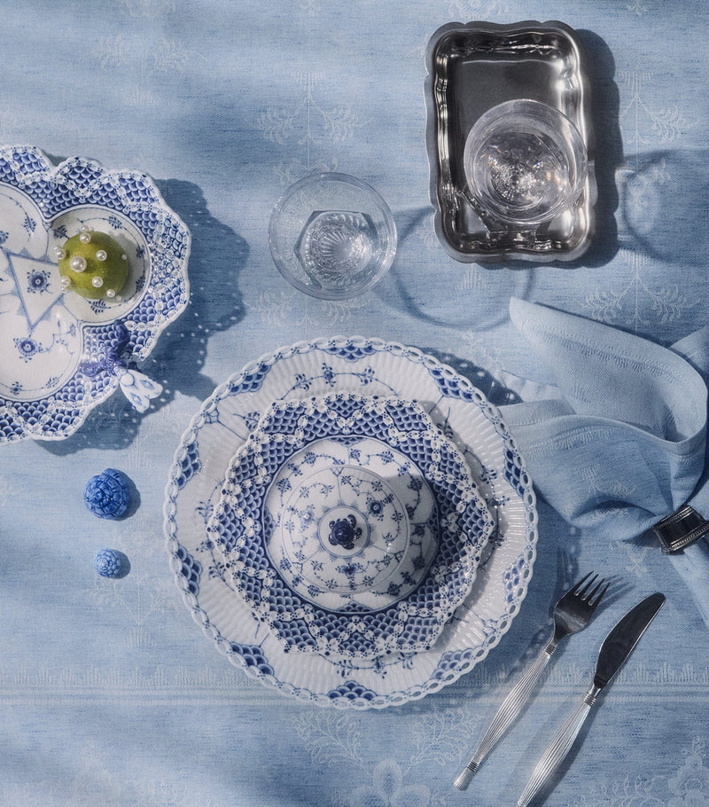 Royal Copenhagen Jacquard Heritage tablecloth 145cm x 320cm, imported from the UK