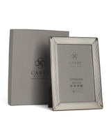 Carrs Silver Sterling Silver Fluted Photo Frame with Wood Back 7x5 Inches