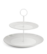 Wedgwood Gio Platinum 2-Tier Cake Stand