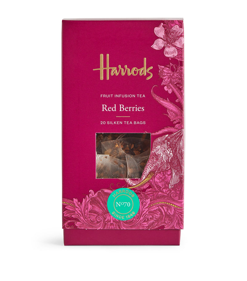 Harrods red berries fruit infusion tea 20 tea bags, UK version