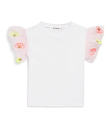 Billieblush Cotton Tulle-Sleeve T-Shirt (3-12 Years)