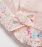 Tartine et Chocolat cotton embroidered baby bonnet (British brand)