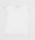 Monnalisa stretch-cotton embellished T-shirt for children aged 2-12 years, imported from the UK
