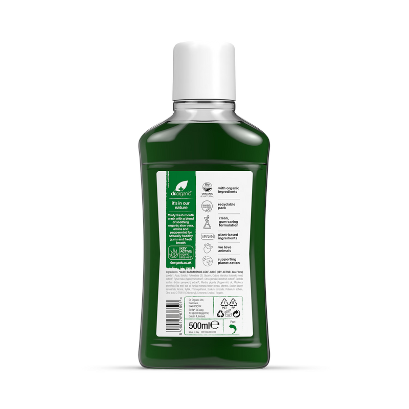 Dr Organic Aloe Vera Mouthwash 500ml