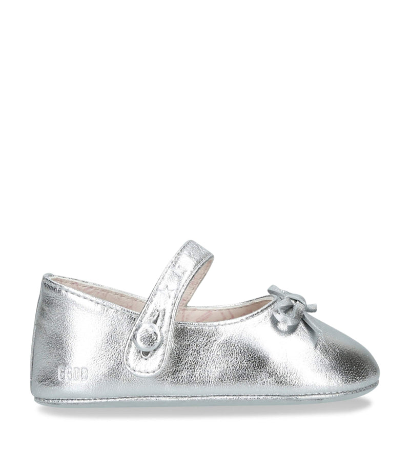 Golden Goose Sofi leather ballet flats for kids, UK version