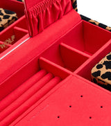 Leopard Print Medium Jewellery Box with Detachable Ring Box