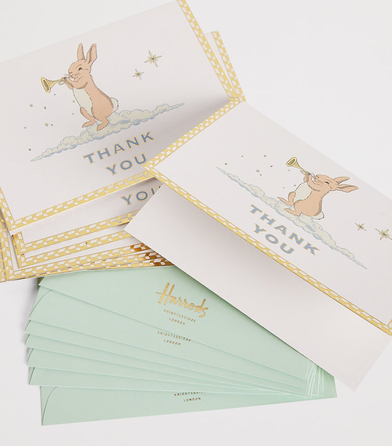 Harrods Bunny Thank You Cards (Pack of 8)