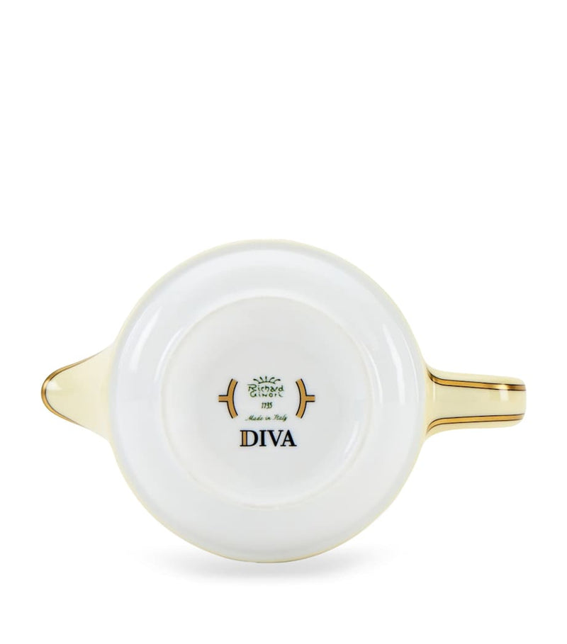 GINORI 1735 Giallo yellow porcelain milk jug with 300ml capacity, UK version