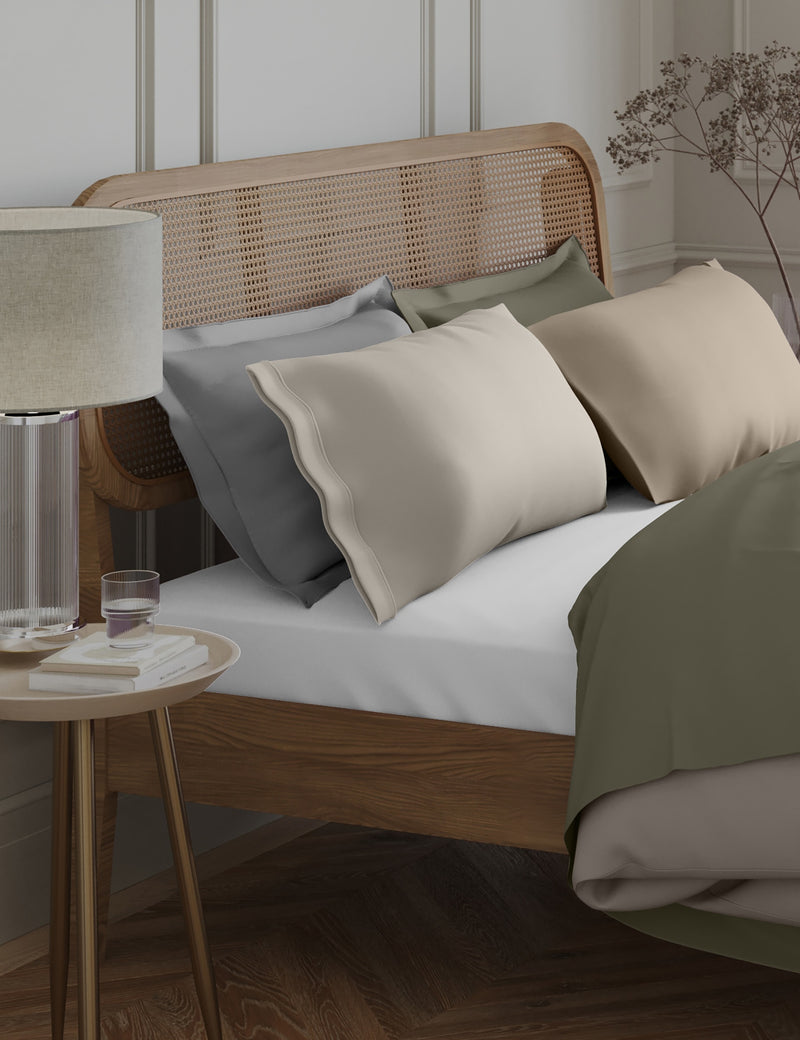 Egyptian cotton 230 thread count pillowcases 2 pack - British product