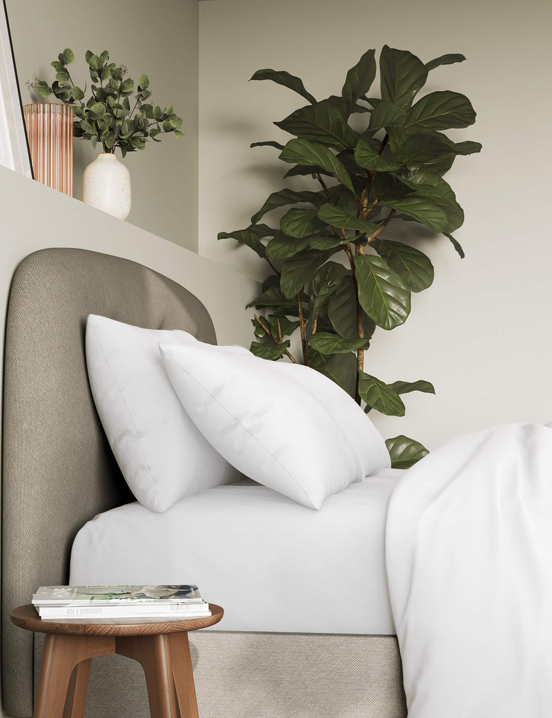 Pure cotton 300 thread count pillowcases 2 pack, imported from the UK