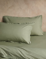 M&S X Fired Earth 2 Pack Washed Cotton Oxford Pillowcases