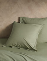 M&S X Fired Earth 2 Pack Washed Cotton Square Pillowcases