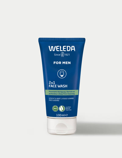 Weleda 2 in 1 Face and Beard Wash Men's Facial Wash 100ml