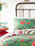 Furn Green Reversible Floral Duvet Cover and Pillowcase Set