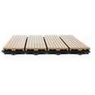 Workpro Decking Tiles 4 Pieces - Brown-Slatted