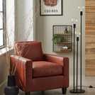 Habitat exposed bulb 3 light floor lamp black, UK version