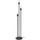 Habitat exposed bulb 3 light floor lamp black, UK version