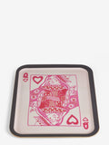 Rockett St George Pink Queen of Hearts tray 43x33cm, imported from the UK
