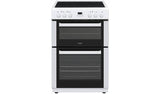 Bush Double Oven Electric Cooker White 60cm - British product