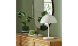 Habitat Mushroom 40cm Metal Table Lamp in White